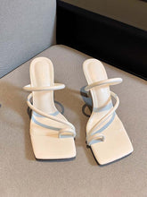 Zapatos de tacón alto de aguja con punta cuadrada